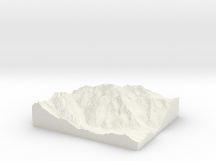 Model of Mont Blanc Pic Louis Amedée 3d printed
