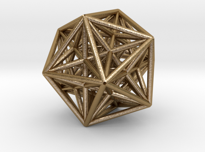 Morphoedron from internal icosahedron to external 3d printed