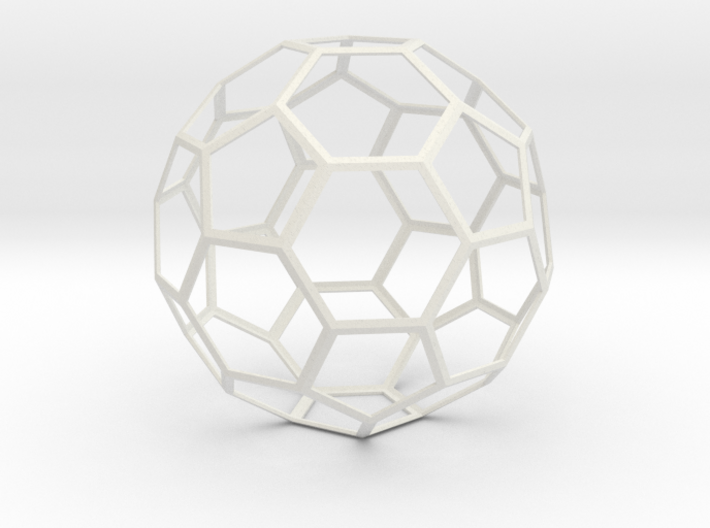 Truncated Icosahedron 3d printed