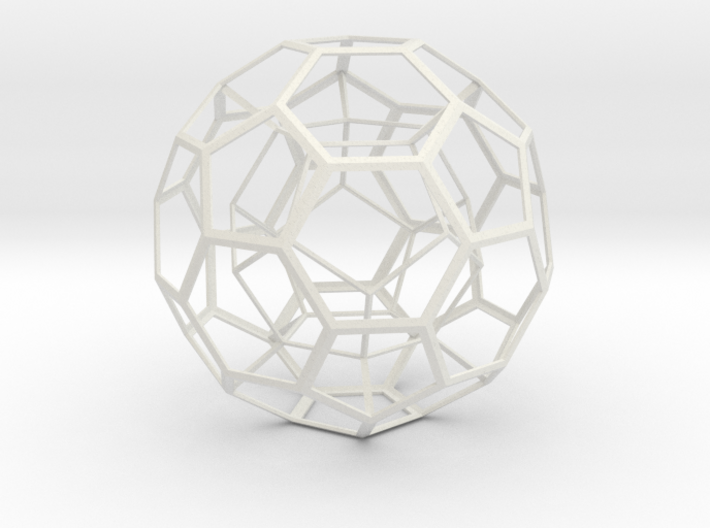 Dodecahedron in Truncated Icosahedron 3d printed