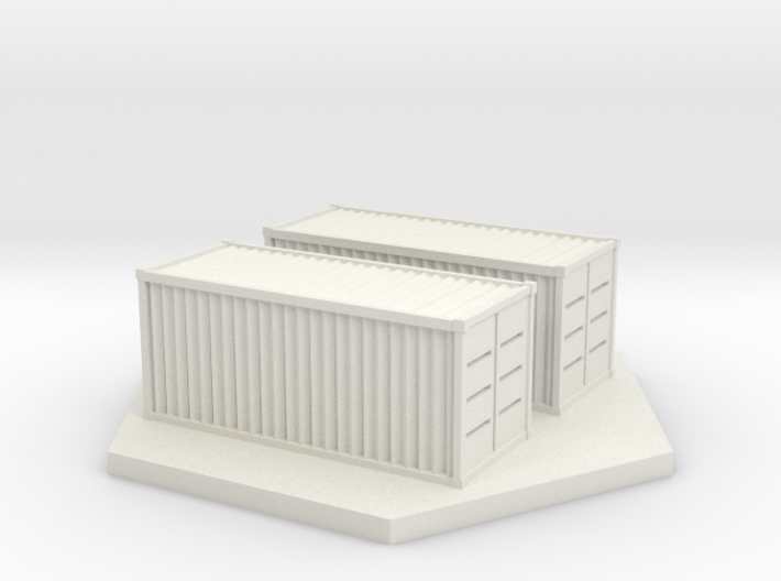 Shipping Containers (1/285th 6mm Scale) 3d printed