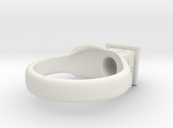 Little House On The Hill Ring 3d printed