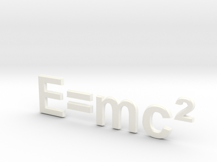 E=mc^2 80mm 3D 3d printed