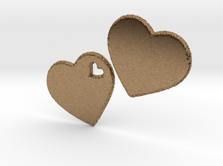 LOVE 3D Hearts 80mm 3d printed