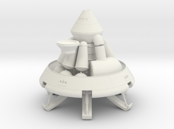 1/72 MARS EXCURSION MODULE W/ ASCENT STAGE 3d printed