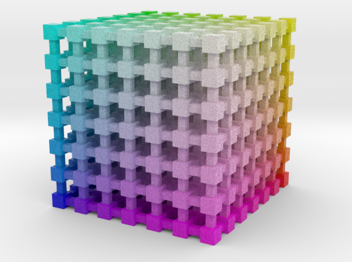 RGB Color Cube: 2 inch 3d printed