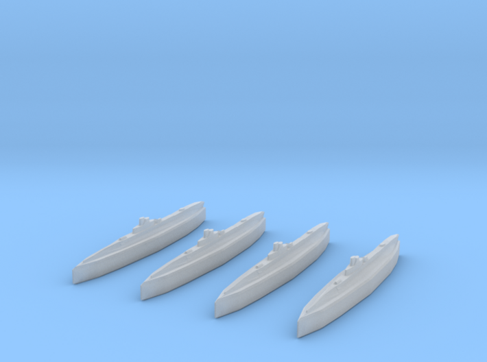 K.XIV Class Submarine 1/2400 x4 3d printed