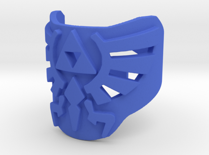 Zelda hylian crest ring (med/adjustable) 3d printed