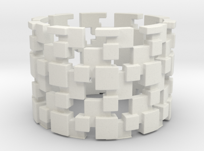 Borg Cube Ring Size 13 3d printed