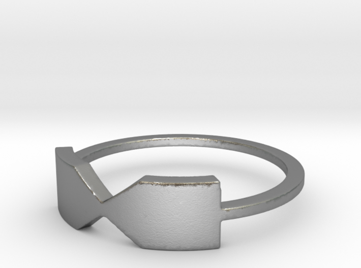 Thin Bowtie ring 3d printed