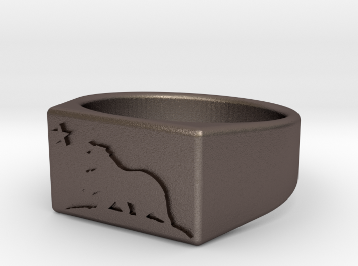 Size 9 - New California Republic ring 3d printed