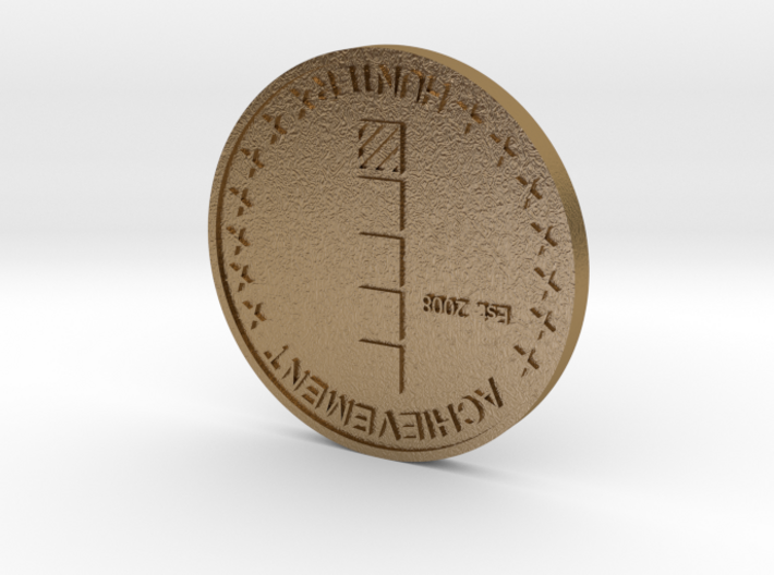 Achievement Hunter Coin Half Scale 3d printed