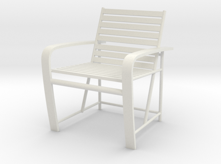 1:24 Metal Beach Chair (Not Full Scale) 3d printed