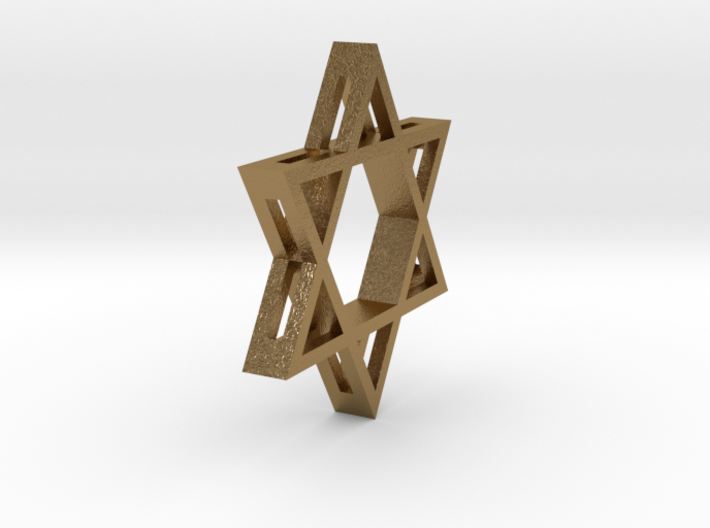 Small Star of David (with Hole) 3d printed