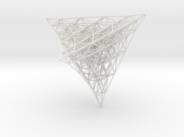 Projection of 4D lattice 3d printed