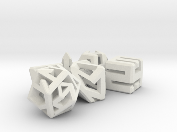 Connect Dice Set 3d printed