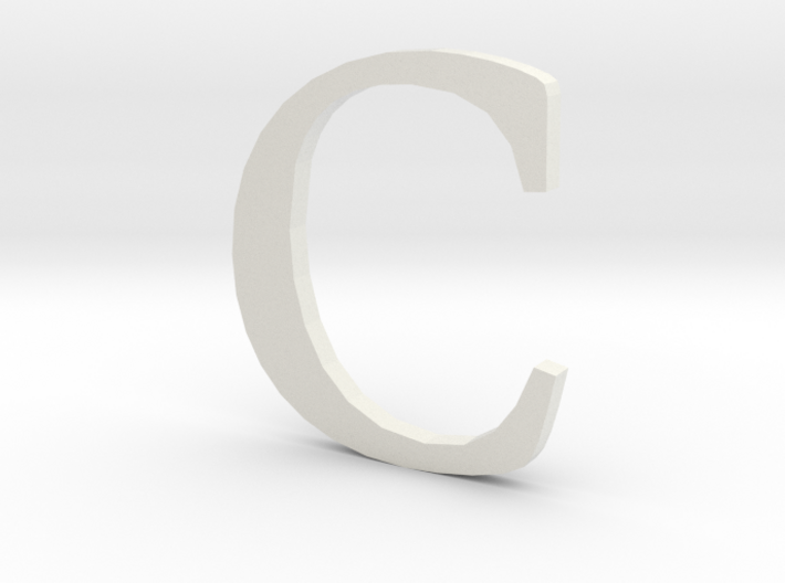C (letters series) 3d printed