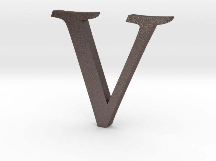 V (letters series) 3d printed