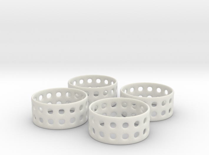 Double Bubble Napkin Rings (4) 3d printed