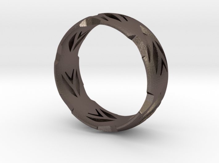 HappySad Ring 3d printed