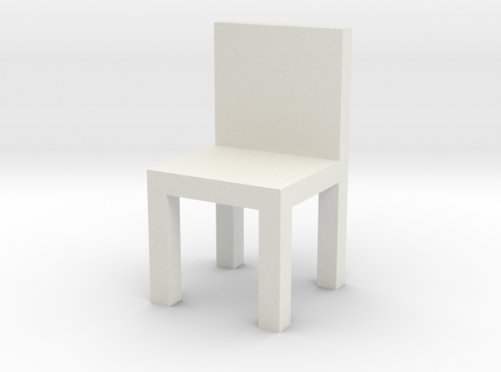 HO Scale Chair 3d printed