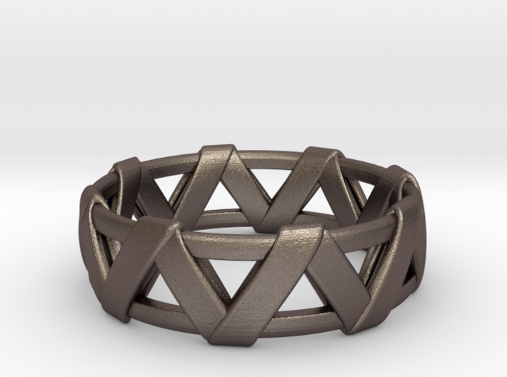Weave Ring 3d printed