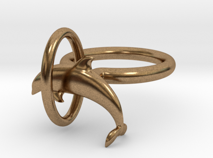 Dolplin Ring (US Size8) 3d printed