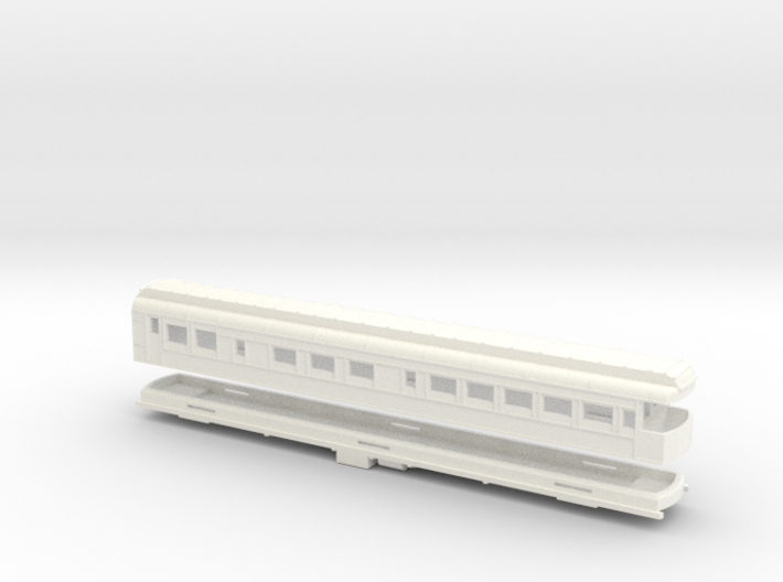 Z Scale Pullman Heavyweight Observation Car 3d printed