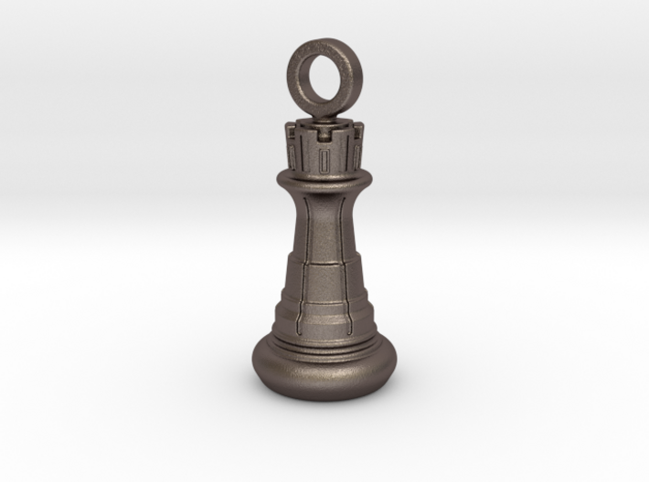 Chess Rook Pendant 3d printed 