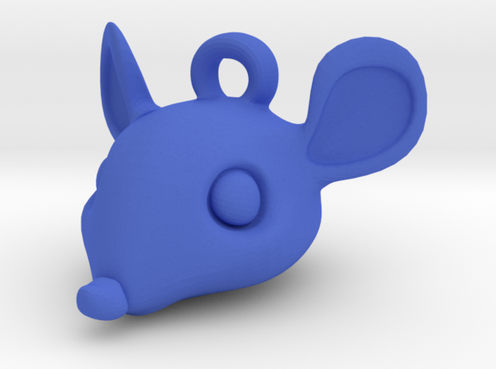 Mouse-head keychain 3d printed