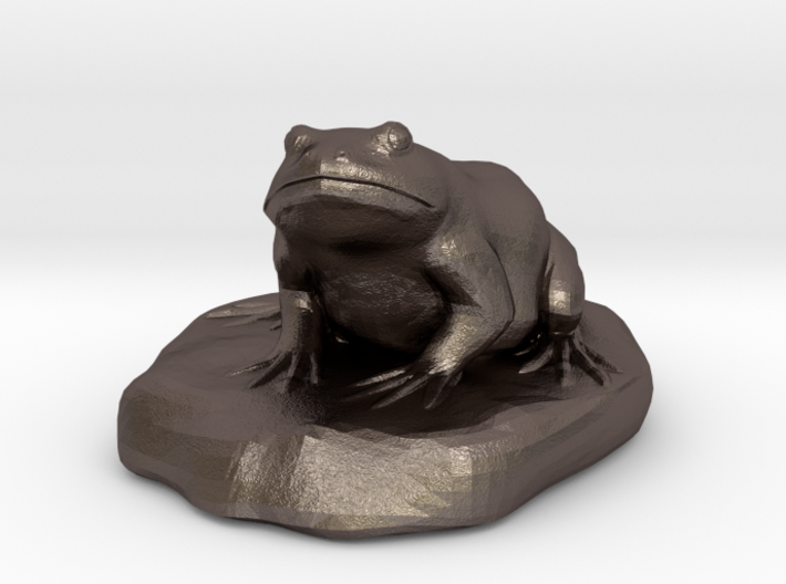 Bull Frog Statue 3d printed