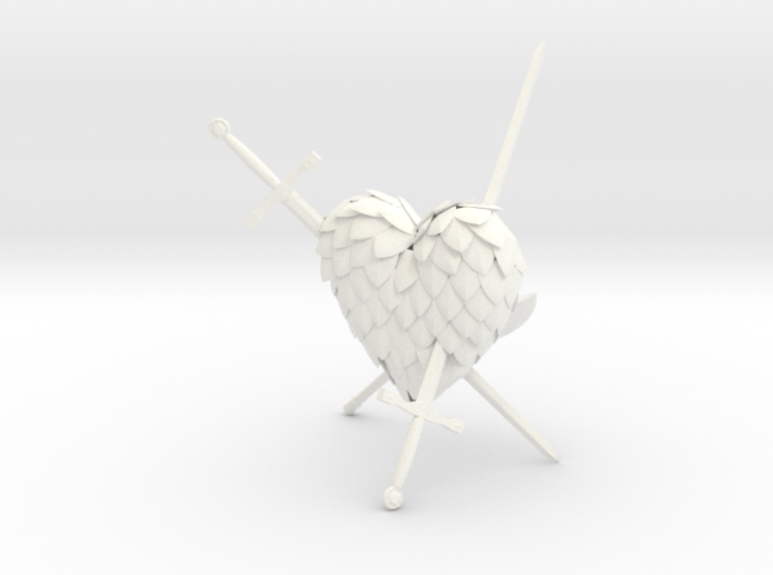 Defeated Heart 3d printed