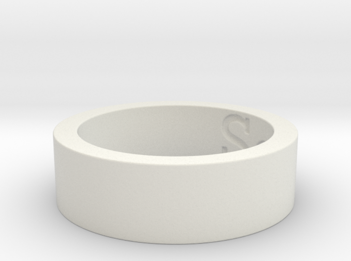 &quot;Sea&quot; Stainless Steel Ring Ring Size 8 3d printed Cape Cod Sea Ring
