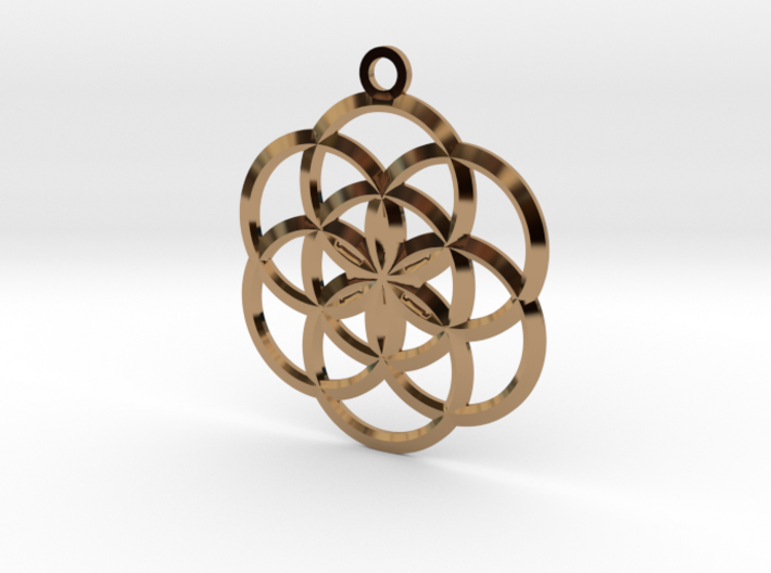Seed Of Life Pendant - 02 3d printed