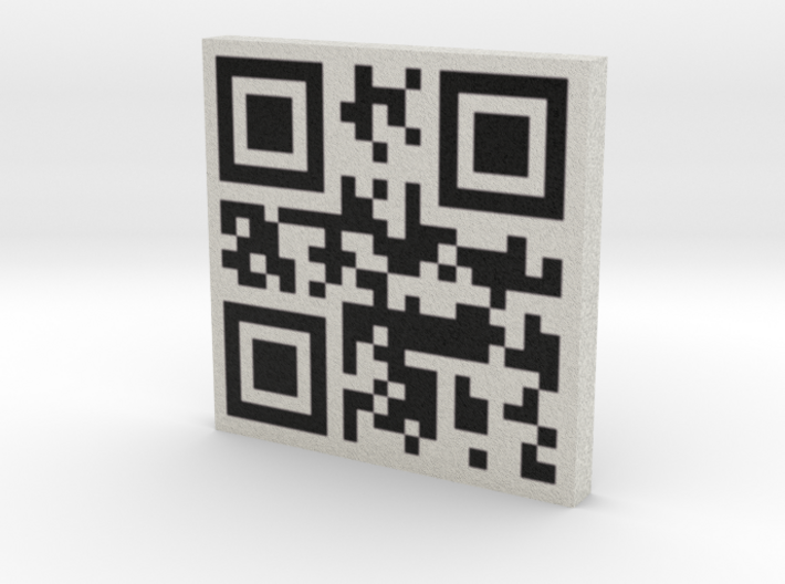 QRCode -- my name is taco 3d printed