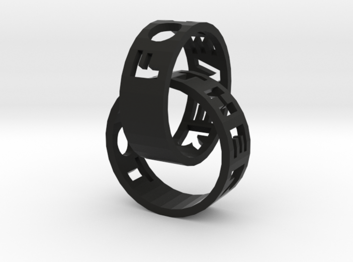 Connected Rings Forever Together 3d printed
