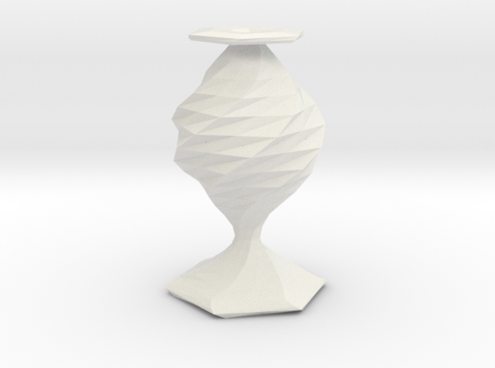 twisted flower vase 3d printed