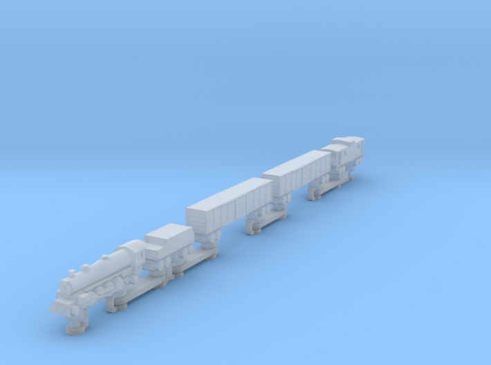 Steam Train (one piece, track not included) 3d printed