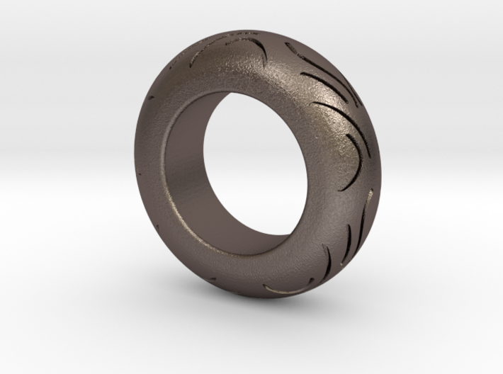 Motorcycle Low Profile Tire Tread Ring Size 6 3d printed