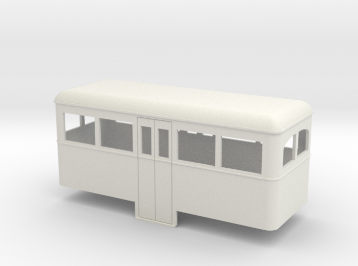 1:32/1:35 railbus Passenger trailer 3d printed