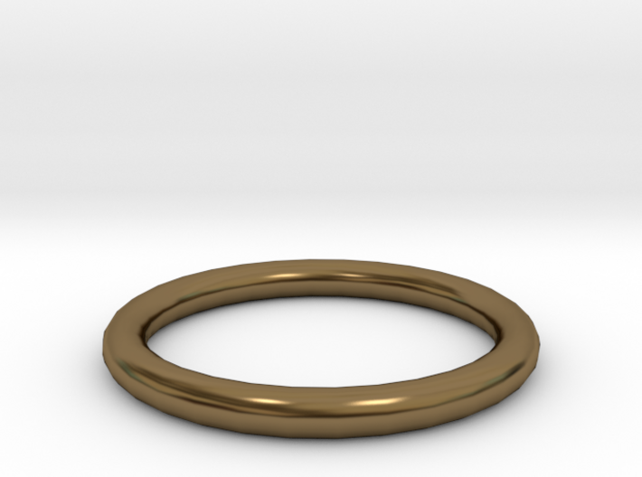 Shiny Bronze ring 3d printed
