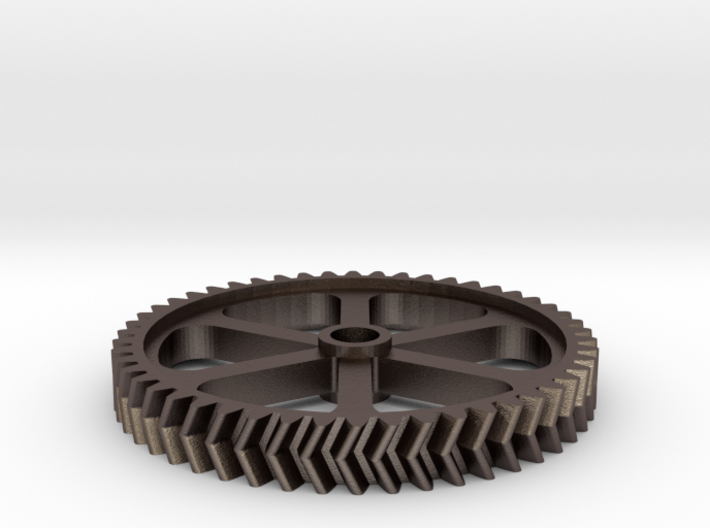 Double Helical Involute Gear M1.5 T50 3d printed
