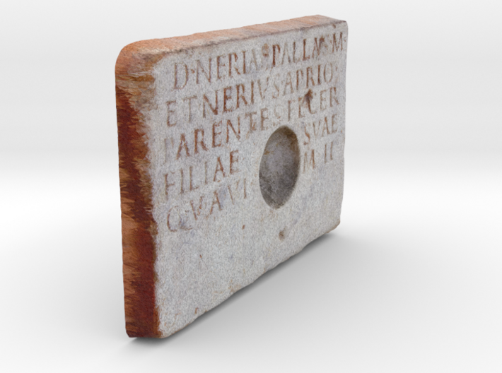 Roman Libation Inscription (6&quot;) 3d printed