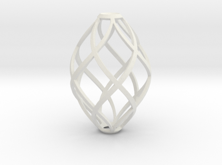 Zonohedron Pendant or Earring 3d printed