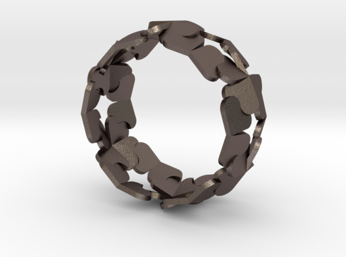 Heart/Clover Ring by Andreas Fornemark 3d printed