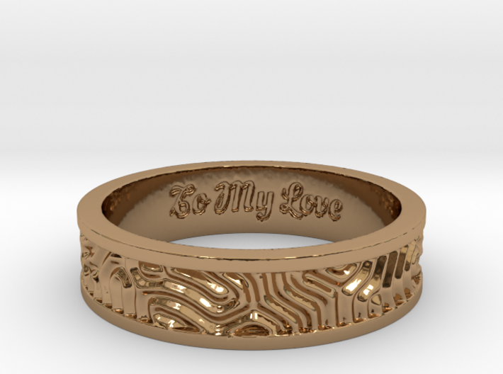 Coral ring size 7 3d printed