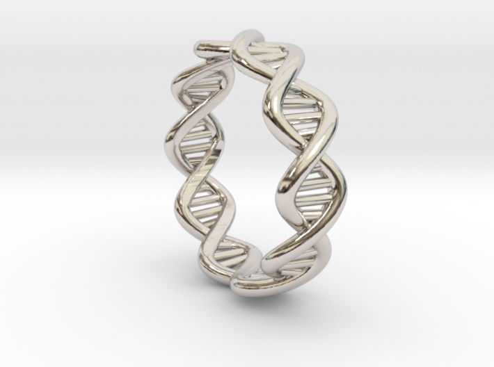 Male DNA Ring From The Male Female Matching Set 3d printed