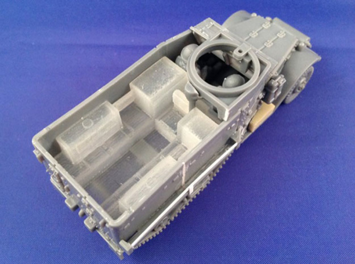 7201A • 2×M9A1 Half-track Body 3d printed Conversion used on Plastic Soldier Company M5 half-track kit
