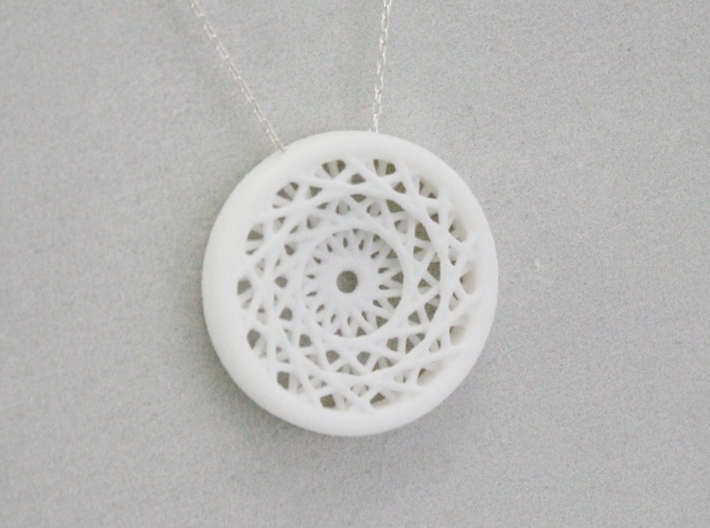 Triple Layered Spirograph Pendant 3d printed Necklace Chain Not Included in Purchase