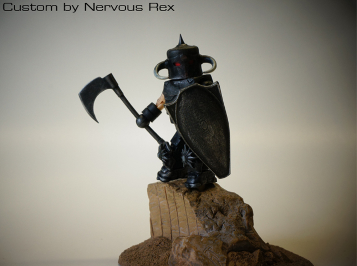 Death Dealer's Helmet for Minimate 3d printed Custom by Nervous Rex